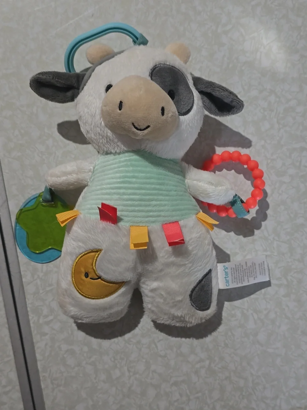 Carter's Plush Cow On The Go  Activity Toy‎ with Teether